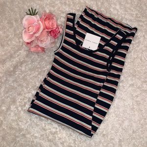 NWT Honey Punch Striped Maxi Dress Med.